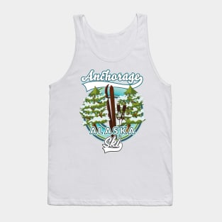 Anchorage Alaska Ski logo Tank Top